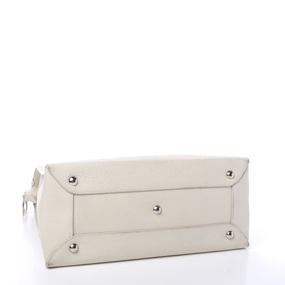 Louis Vuitton Calfskin Cabas Naxos White 3 of 11
