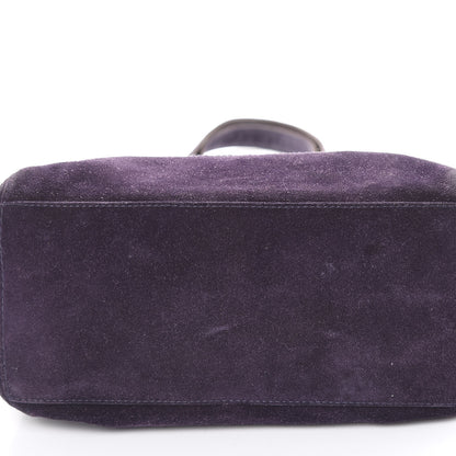 Chanel Suede CC Shoulder Bag Purple 11 of 19