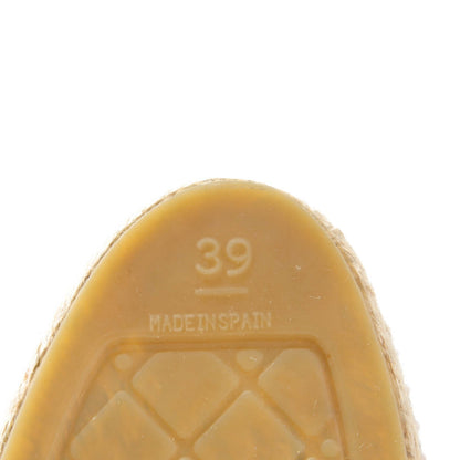 Chanel Tweed Patent Goatskin CC Espadrilles 39 Black Pink Yellow 6 of 8