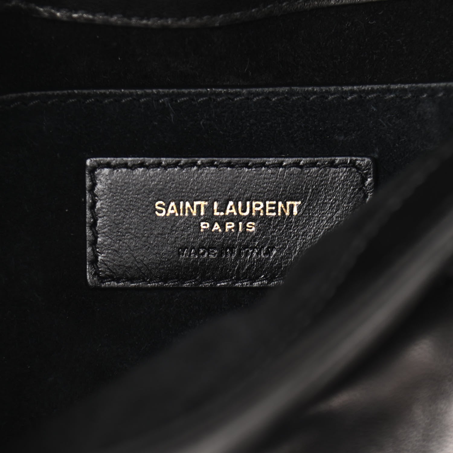 Saint Laurent Lambskin Quilted Le 57 Diamond Shoulder Bag Black 6 of 10