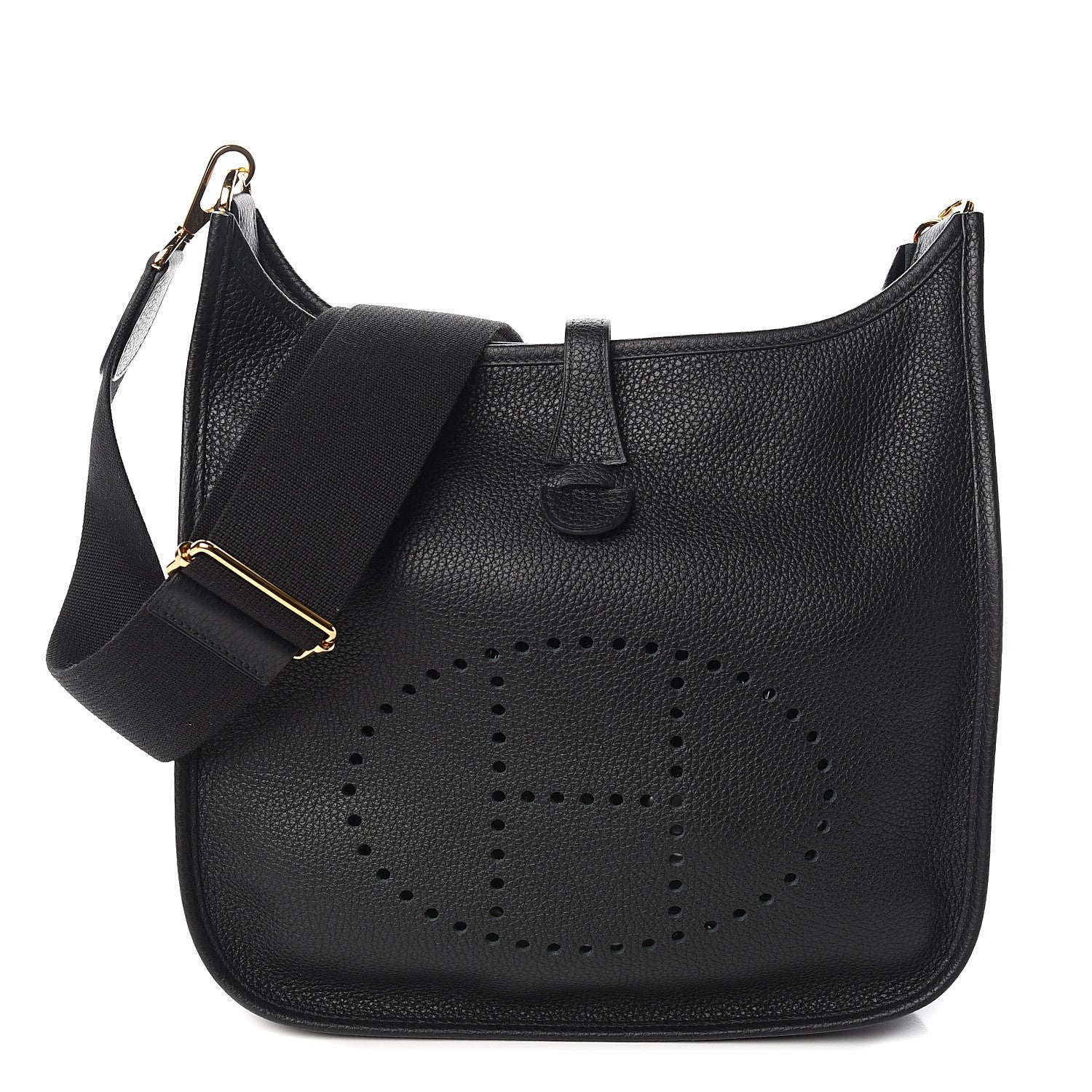Hermes Taurillon Clemence Evelyne III PM Black 1 of 10