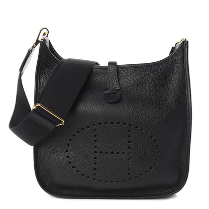 Hermes Taurillon Clemence Evelyne III PM Black 1 of 10