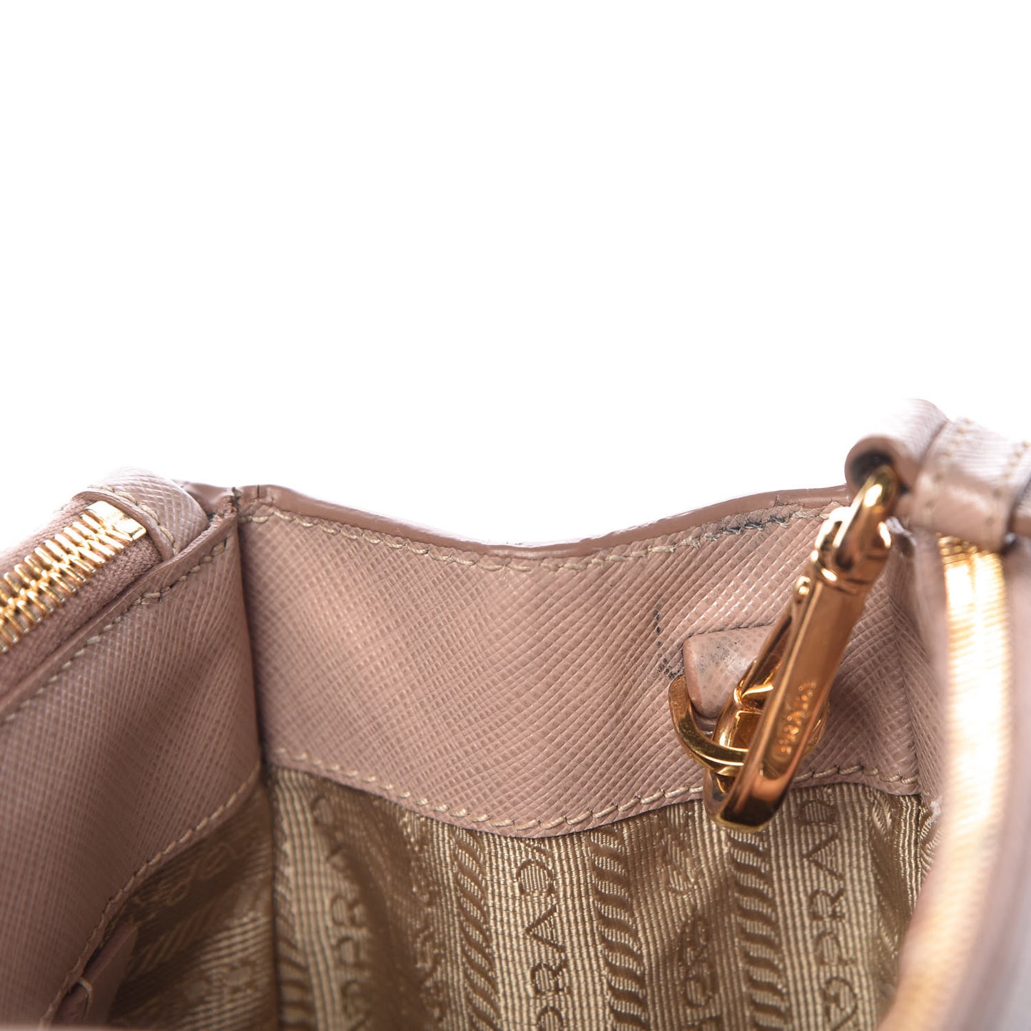 Saffiano Small Galleria Double Zip Tote Cammeo