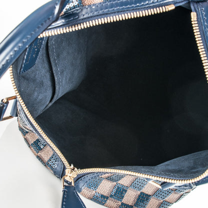 Louis Vuitton Damier Paillettes Speedy 30 Blue 5 of 8