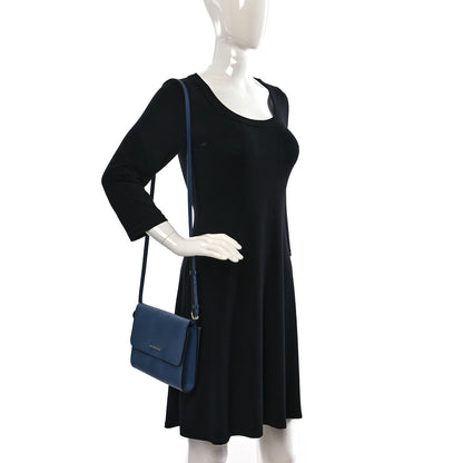 Burberry Grainy Calfskin Small Loxley Crossbody Steel Blue 2 of 19