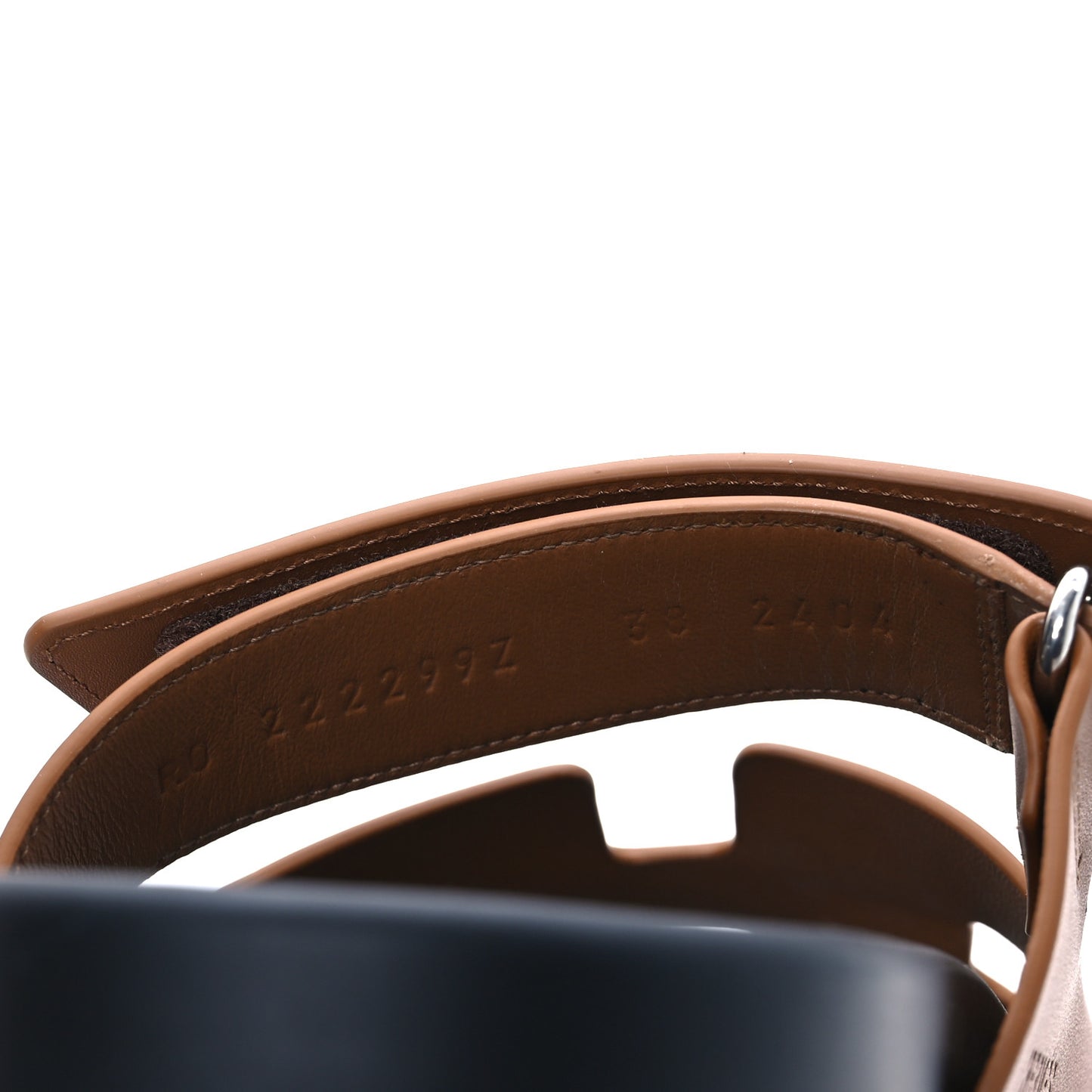 Calfskin Womens Chypre Sandals 38 Naturel