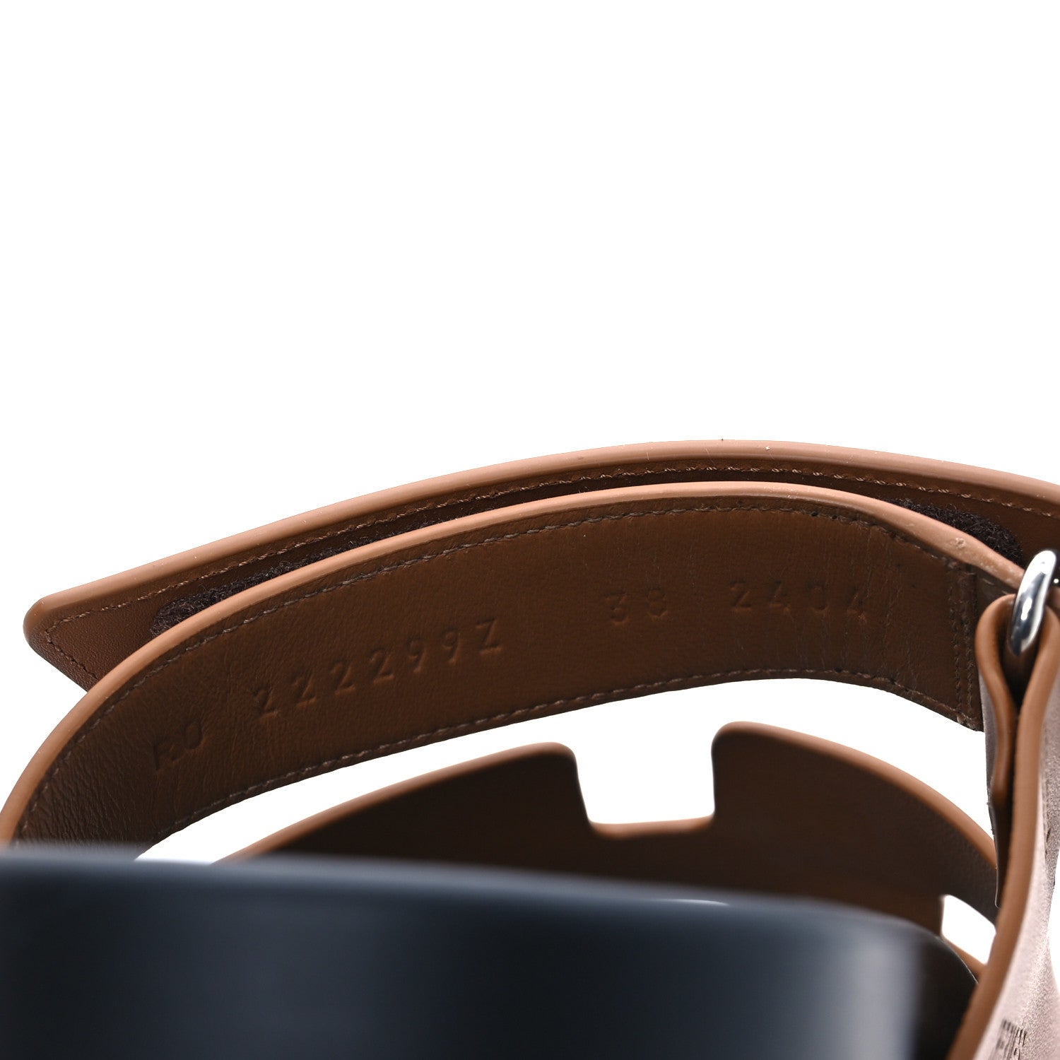 Hermes Calfskin Womens Chypre Sandals 38 Naturel 10 of 13