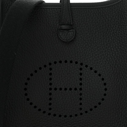 Hermes Taurillon Clemence Evelyne TPM Black 8 of 11