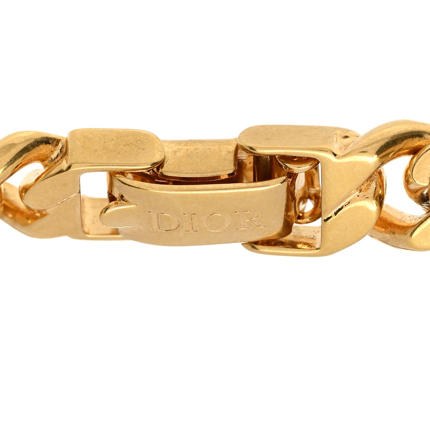 Metal Petit CD Spikes Chain Bracelet Gold