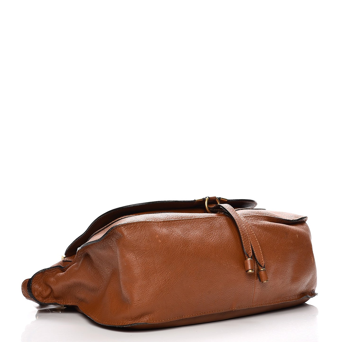 Calfskin Large Marcie Satchel Tan