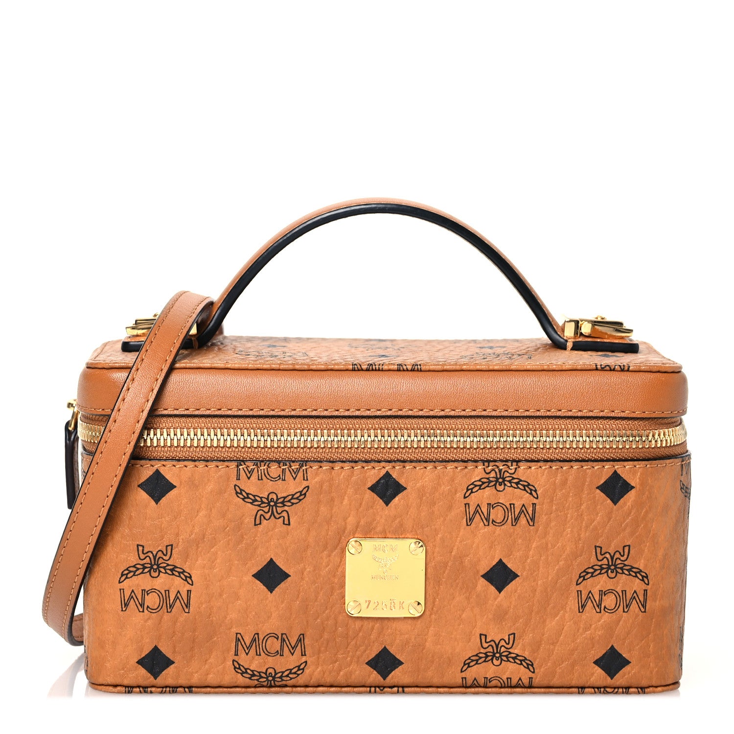 MCM Visetos Rockstar Vanity Case Cognac 1 of 10