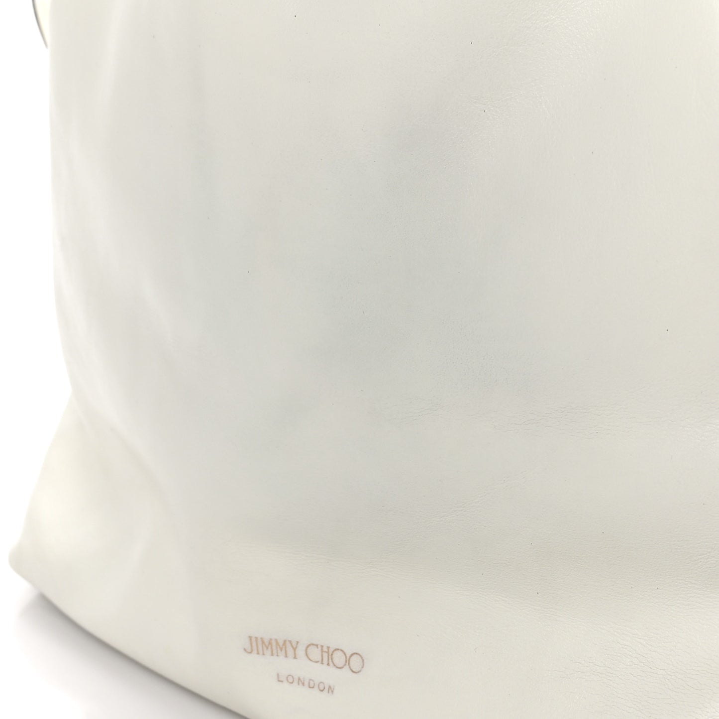 Calfskin Large Callie Bucket Bag White