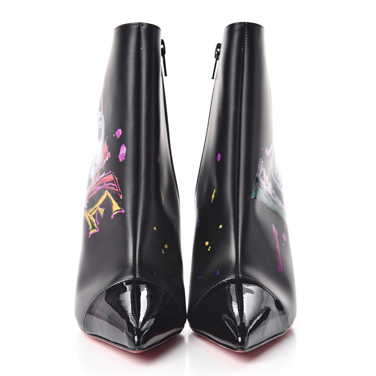 Christian Louboutin Calfskin In Love 100 Booties 37 Black 2 of 9