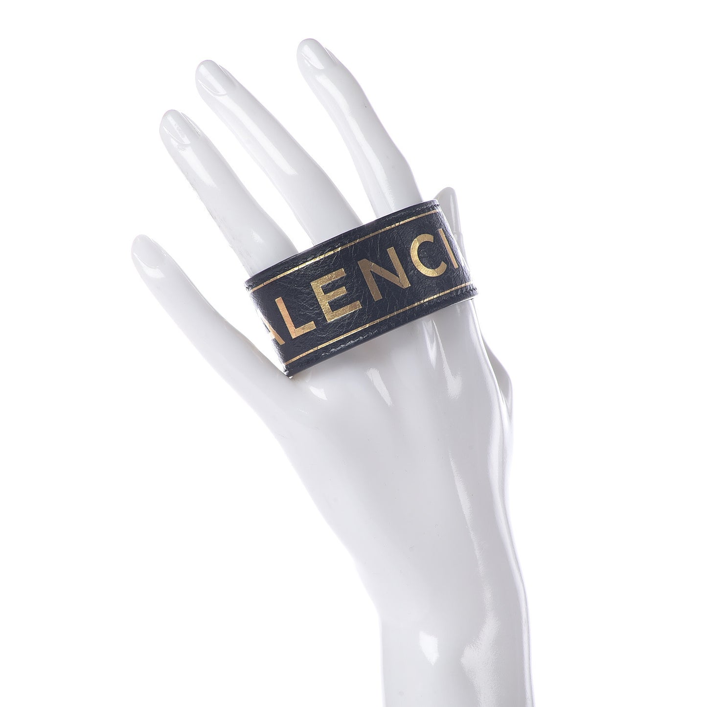 Agneau Logo Blanket Bracelet Black