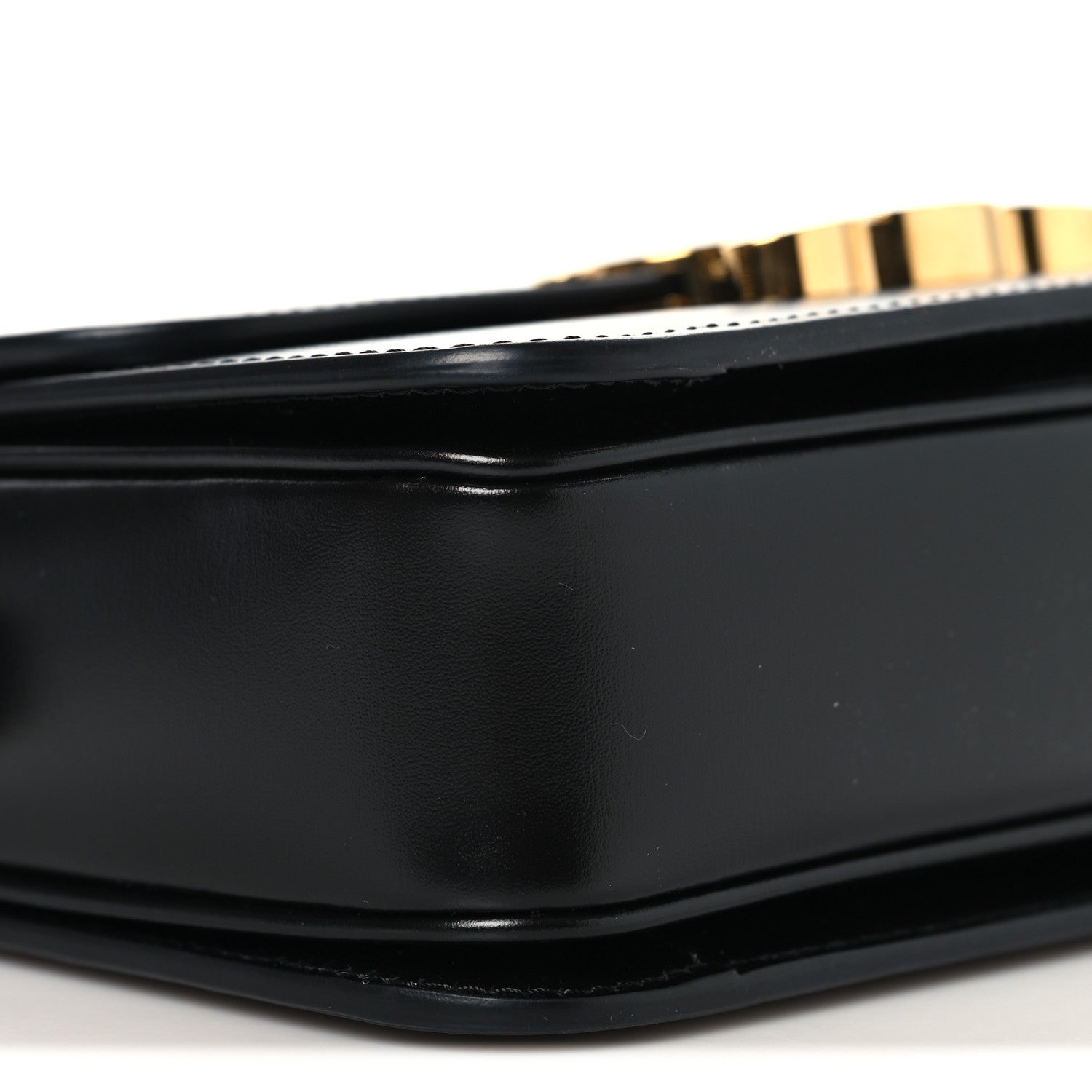 Celine Shiny Calfskin Teen Triomphe Black 8 of 9