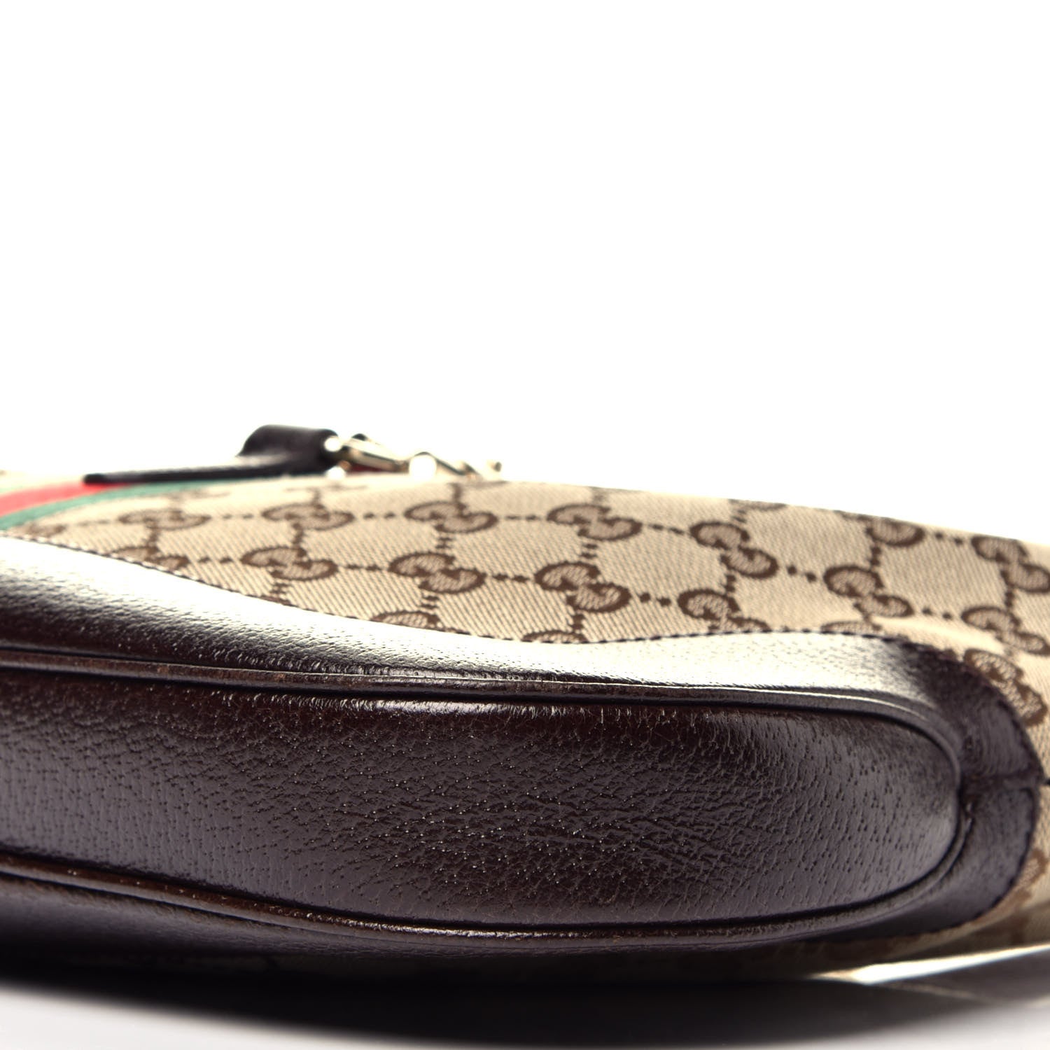 Gucci Monogram Web Jackie O Hobo Dark Brown 10 of 10