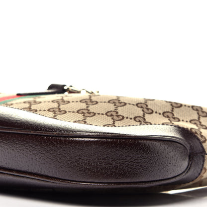 Gucci Monogram Web Jackie O Hobo Dark Brown 10 of 10