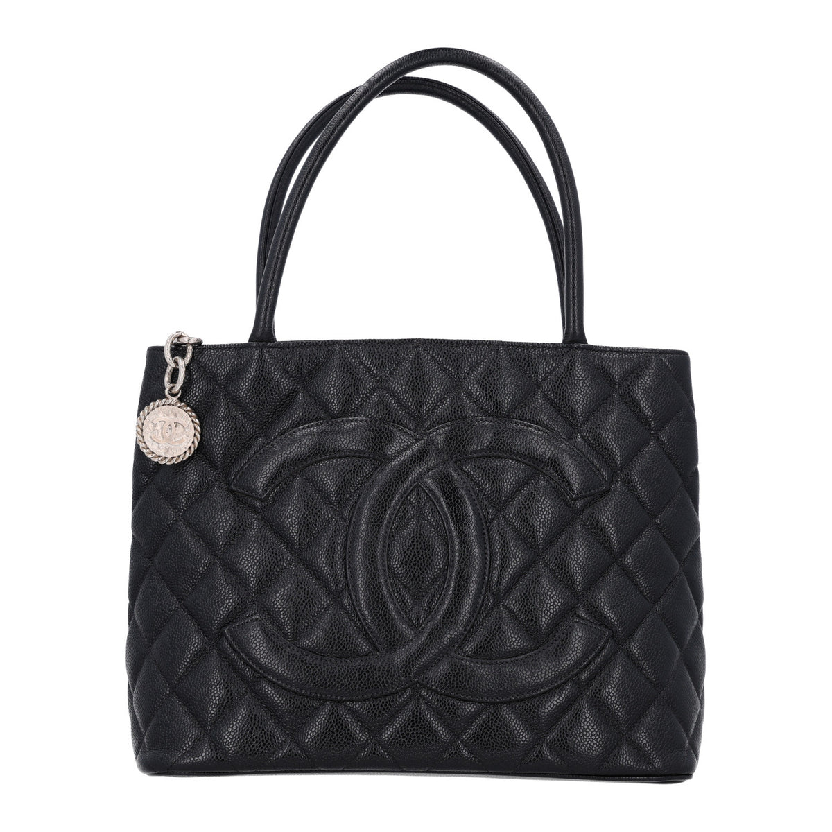 Chanel Caviar Quilted Medallion Tote Black 1 of 10