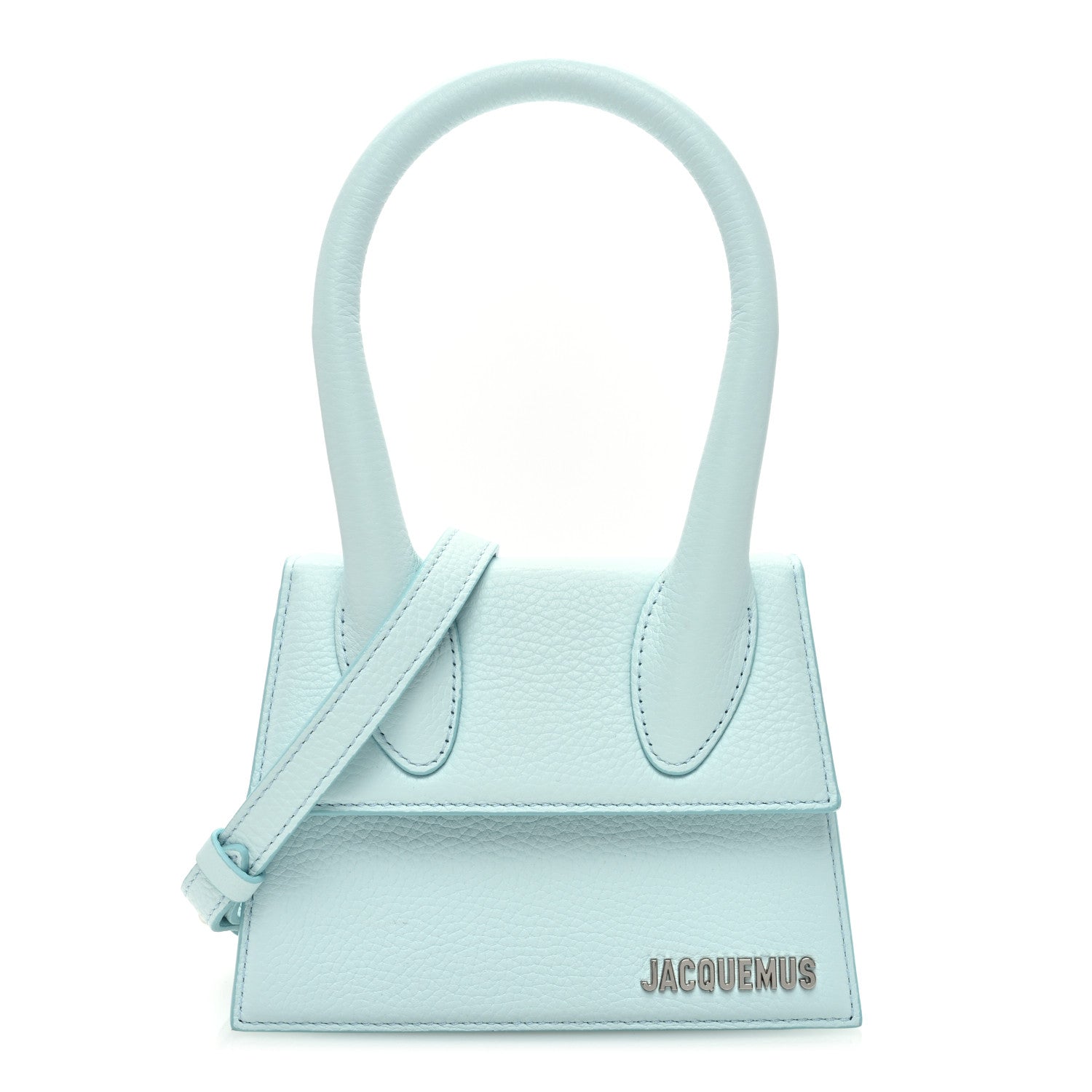 Jacquemus Grained Calfskin Le Chiquito Moyen Light Blue 1 of 10