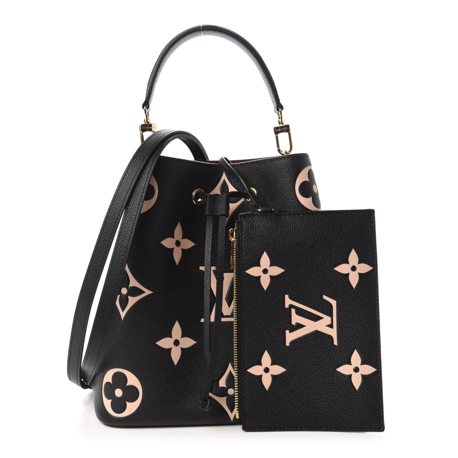 Louis Vuitton Empreinte Monogram Giant Neonoe MM Black Beige 10 of 10