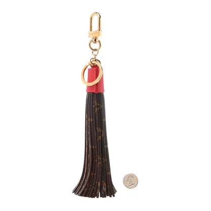 Louis Vuitton Monogram Tassel Bag Charm Red 2 of 6