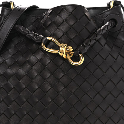 Bottega Veneta Nappa Intrecciato Small Andiamo Bucket Bag Fondant 8 of 10
