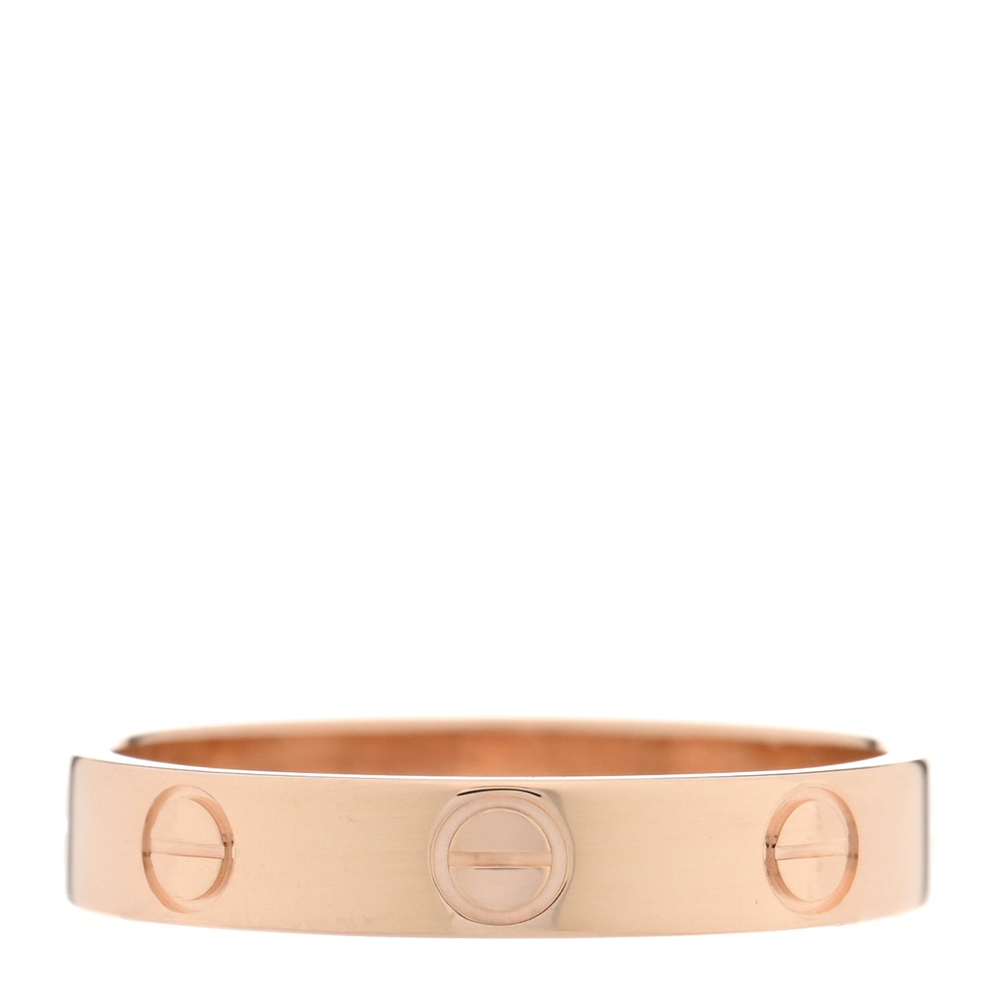 18K Pink Gold 3.5mm LOVE Wedding Band Ring 54 7