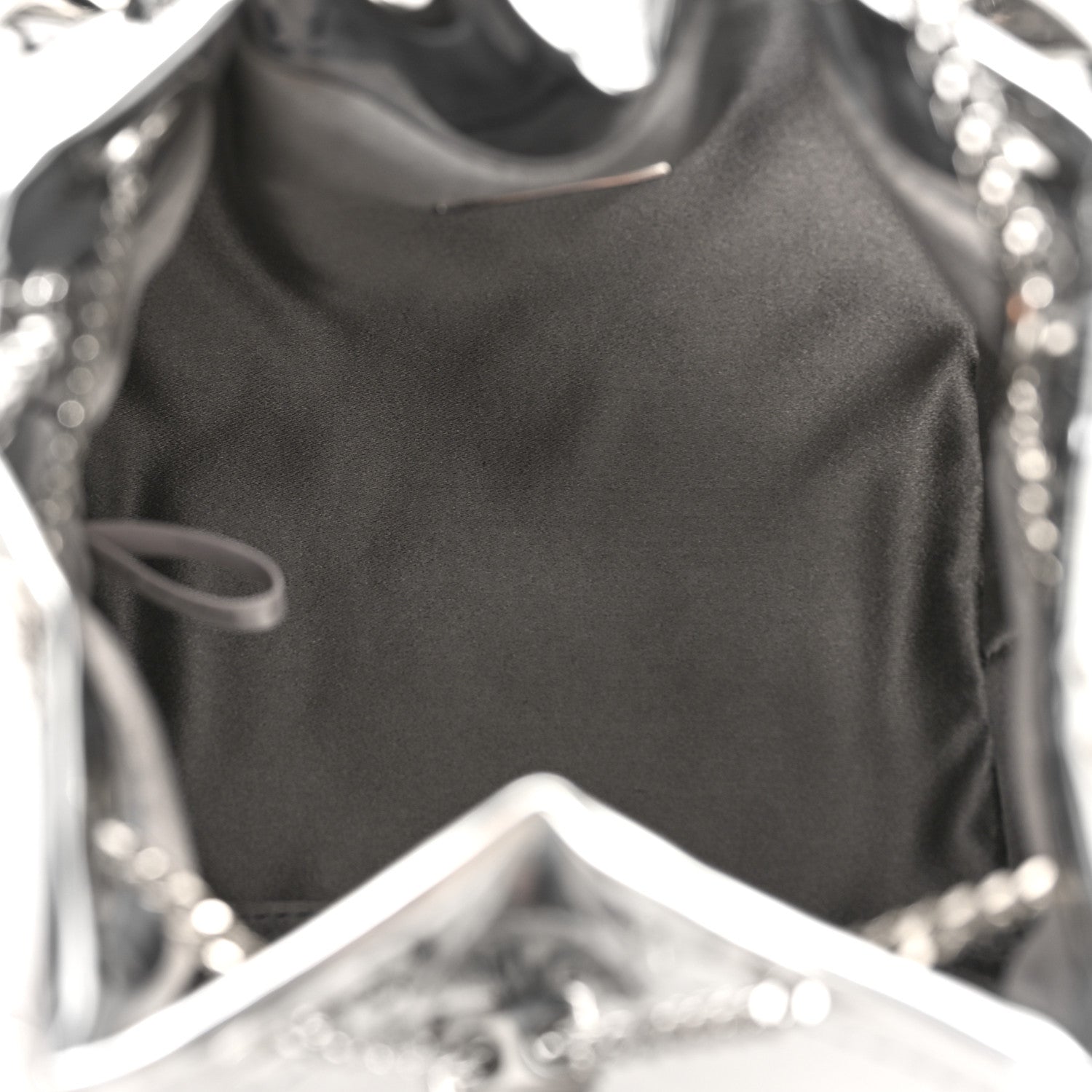 Jimmy Choo Metallic Patent Bon Bon Bag Silver 5 of 8