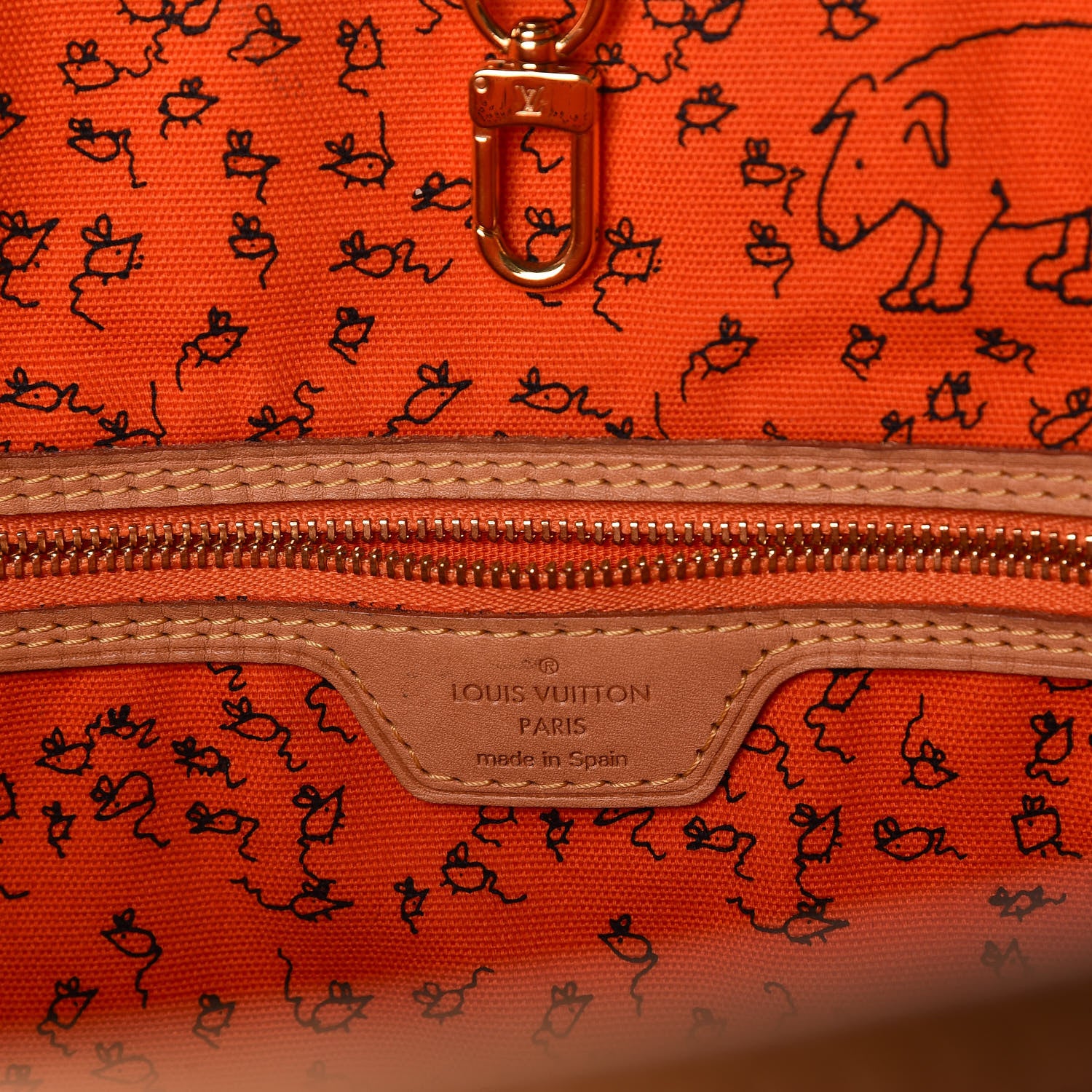 Louis Vuitton Catogram Neverfull MM Marron 9 of 12