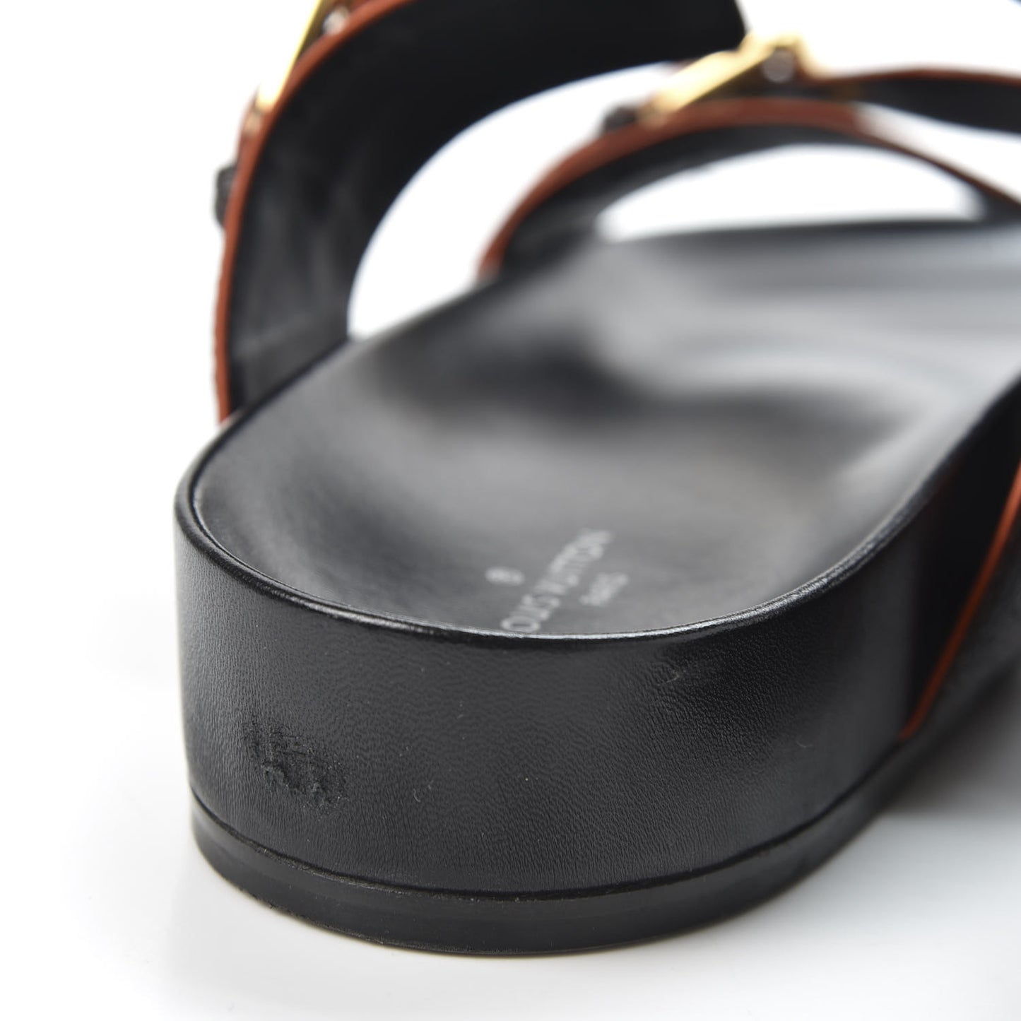 Catogram Bom Dia Flat Mule 41 Black Marron