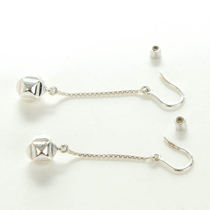 Hermes Sterling Silver Medor Drop Earrings 3 of 7