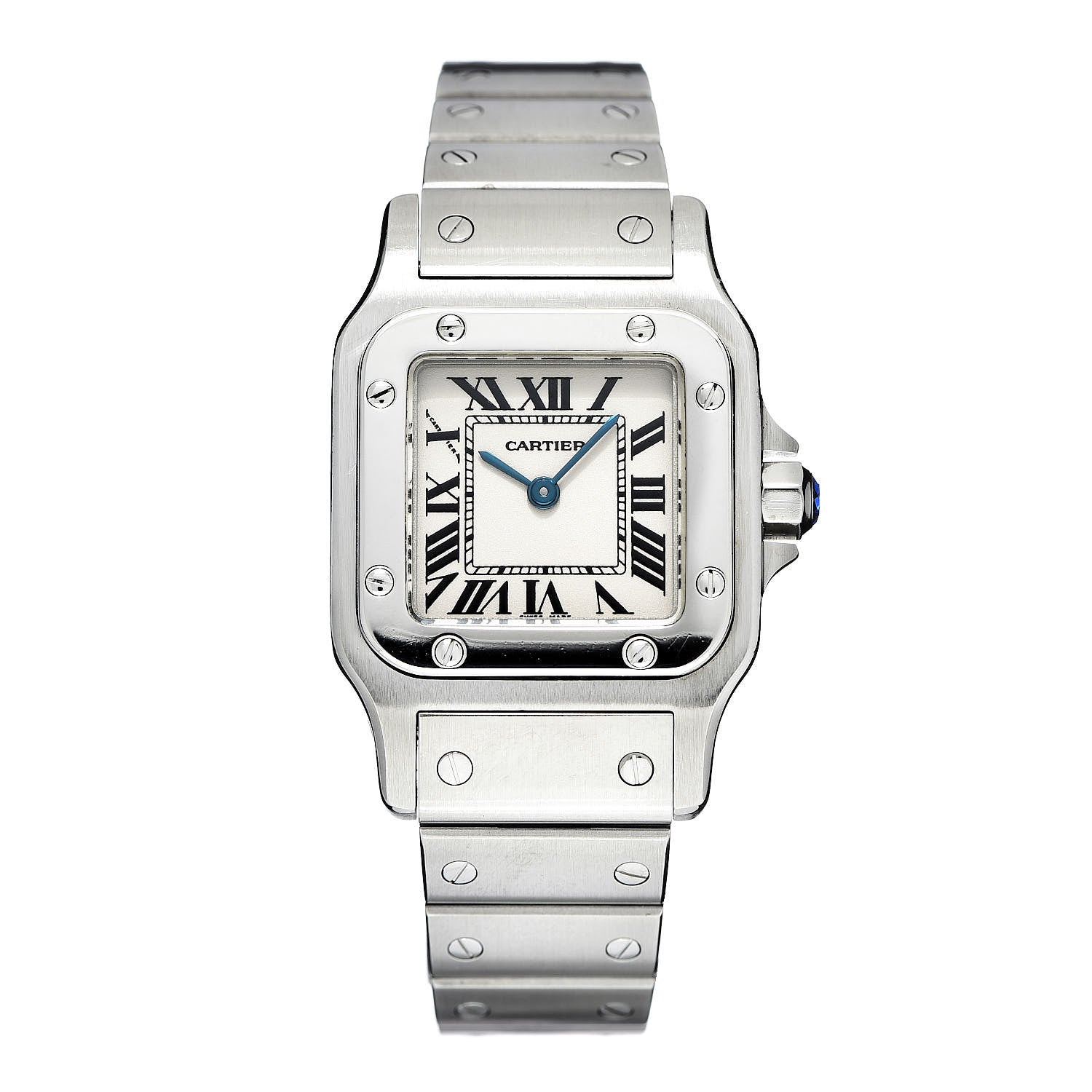 Cartier Stainless Steel 24mm Santos de Galbee Quartz Watch 1 of 8