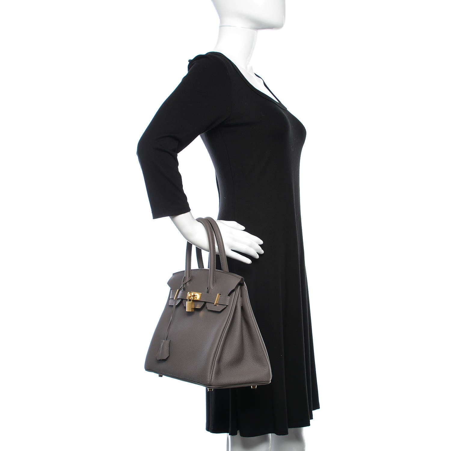 Hermes Togo Birkin 30 Etain 2 of 39