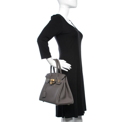 Hermes Togo Birkin 30 Etain 2 of 39