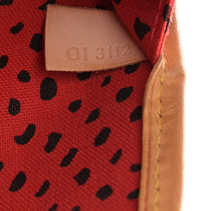 Louis Vuitton Monogram Kusama Waves Neverfull MM Red 7 of 12