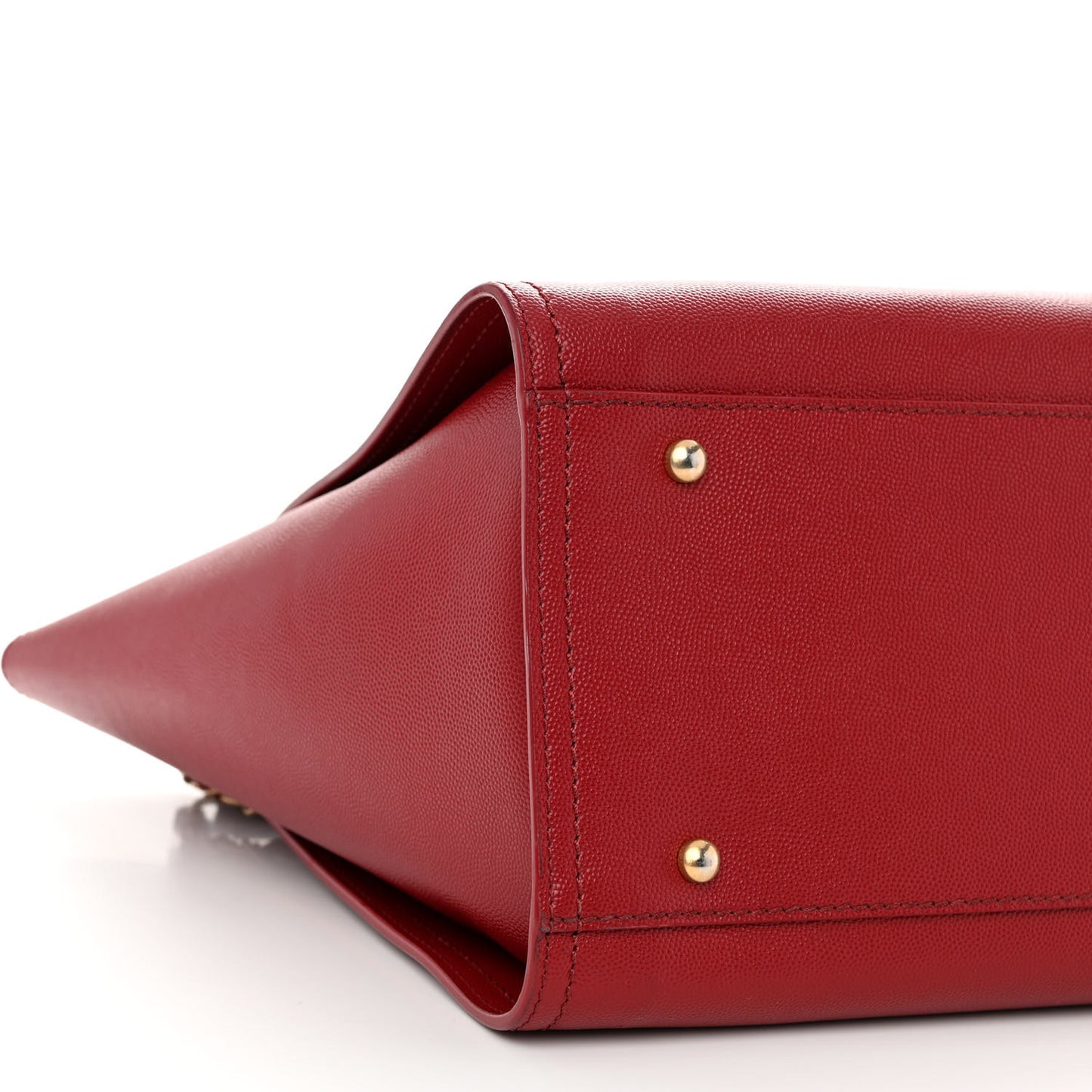 Caviar Small Studded Deauville Tote Red