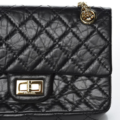 Chanel Aged Calfskin Quilted 2.55 Reissue Mini Flap Black 10 of 12