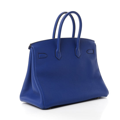 Hermes Togo Birkin 35 Bleu Electrique 3 of 10