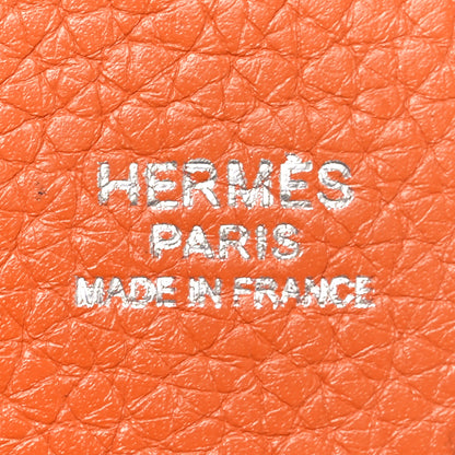 Hermes Taurillon Clemence Evelyne III GM Orange 6 of 10