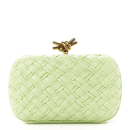 Bottega Veneta Foulard Intrecciato Minaudiere Knot Clutch Fennel 1 of 7