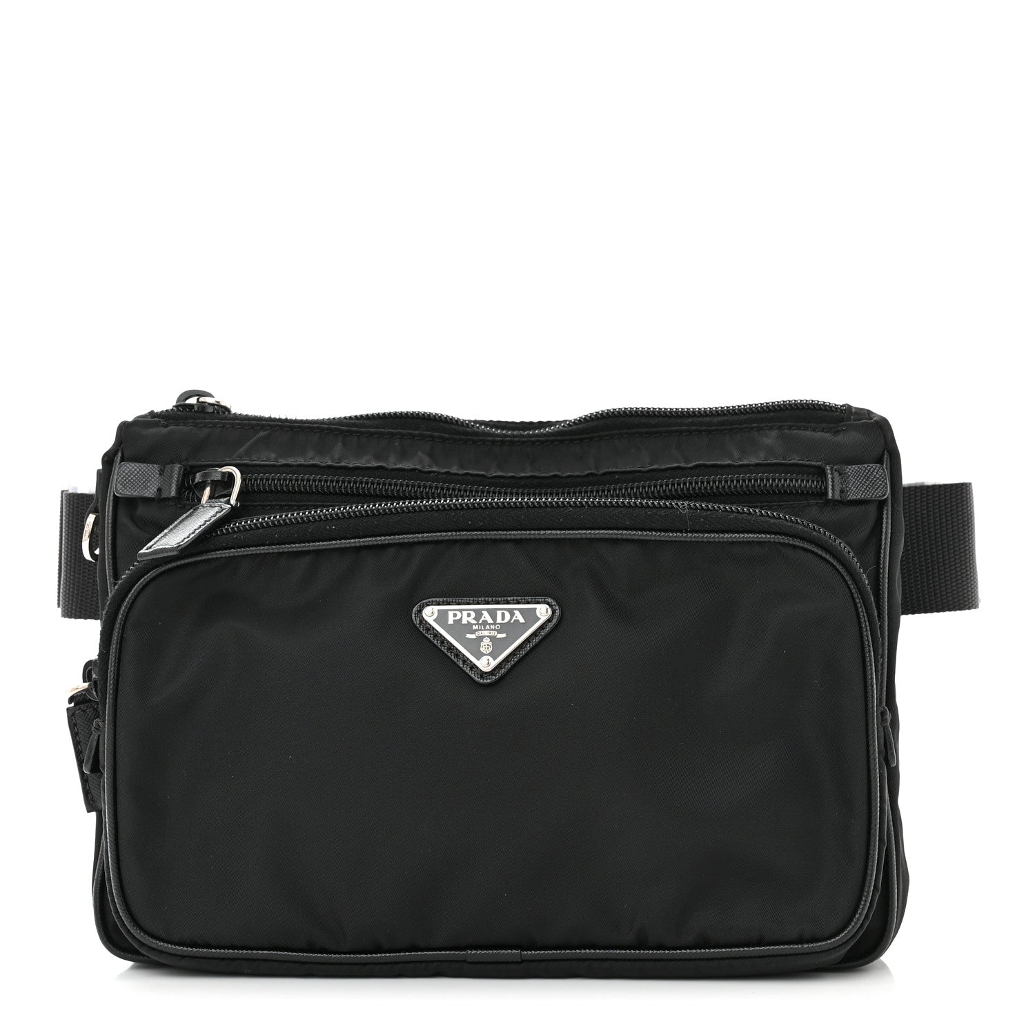 Prada Tessuto Nylon Belt Bag Black 1 of 10