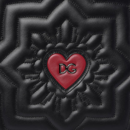 Dolce & Gabbana Calfskin Matelasse Glam Love Tote Black 6 of 9