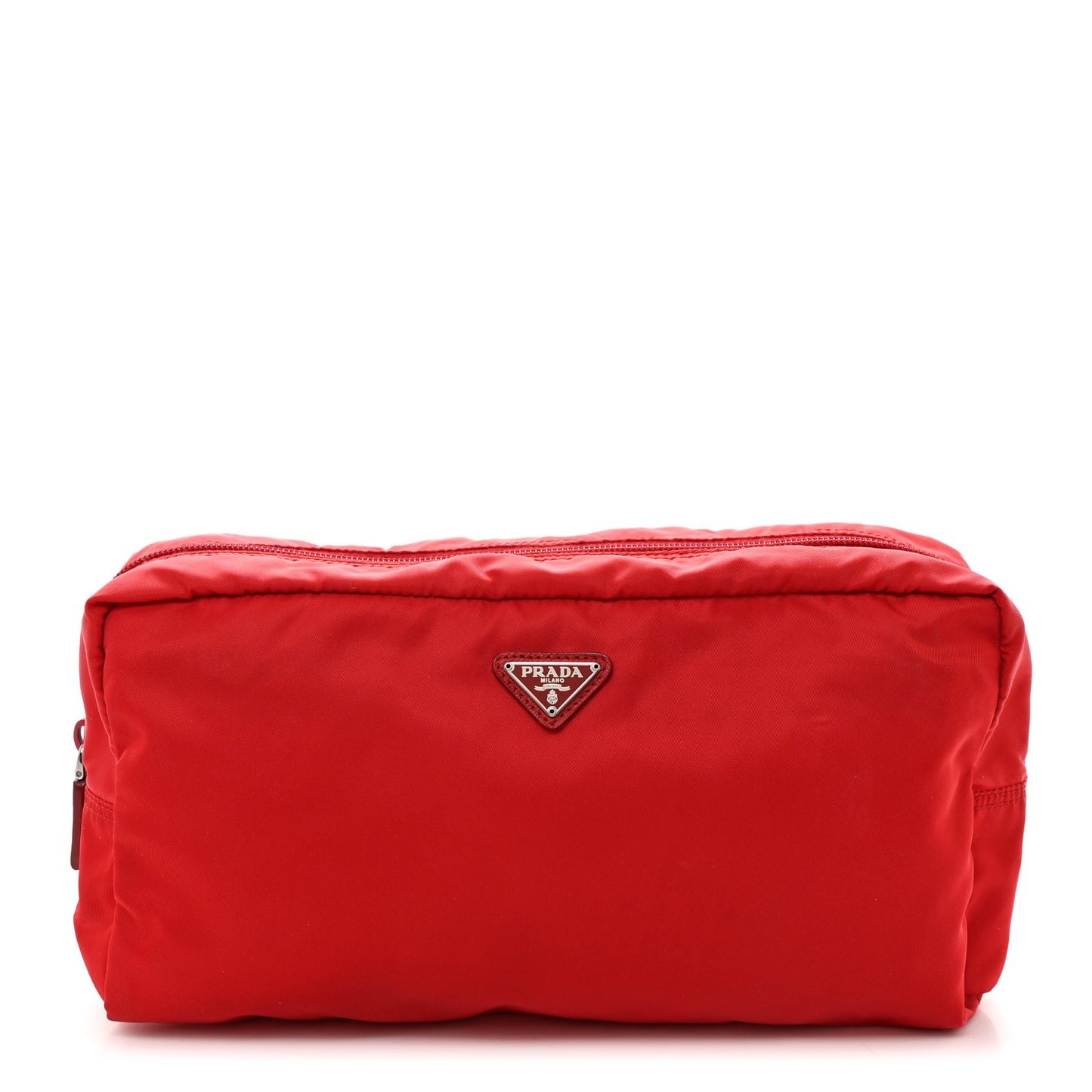 Nylon Vela Cosmetic Pouch Rosso