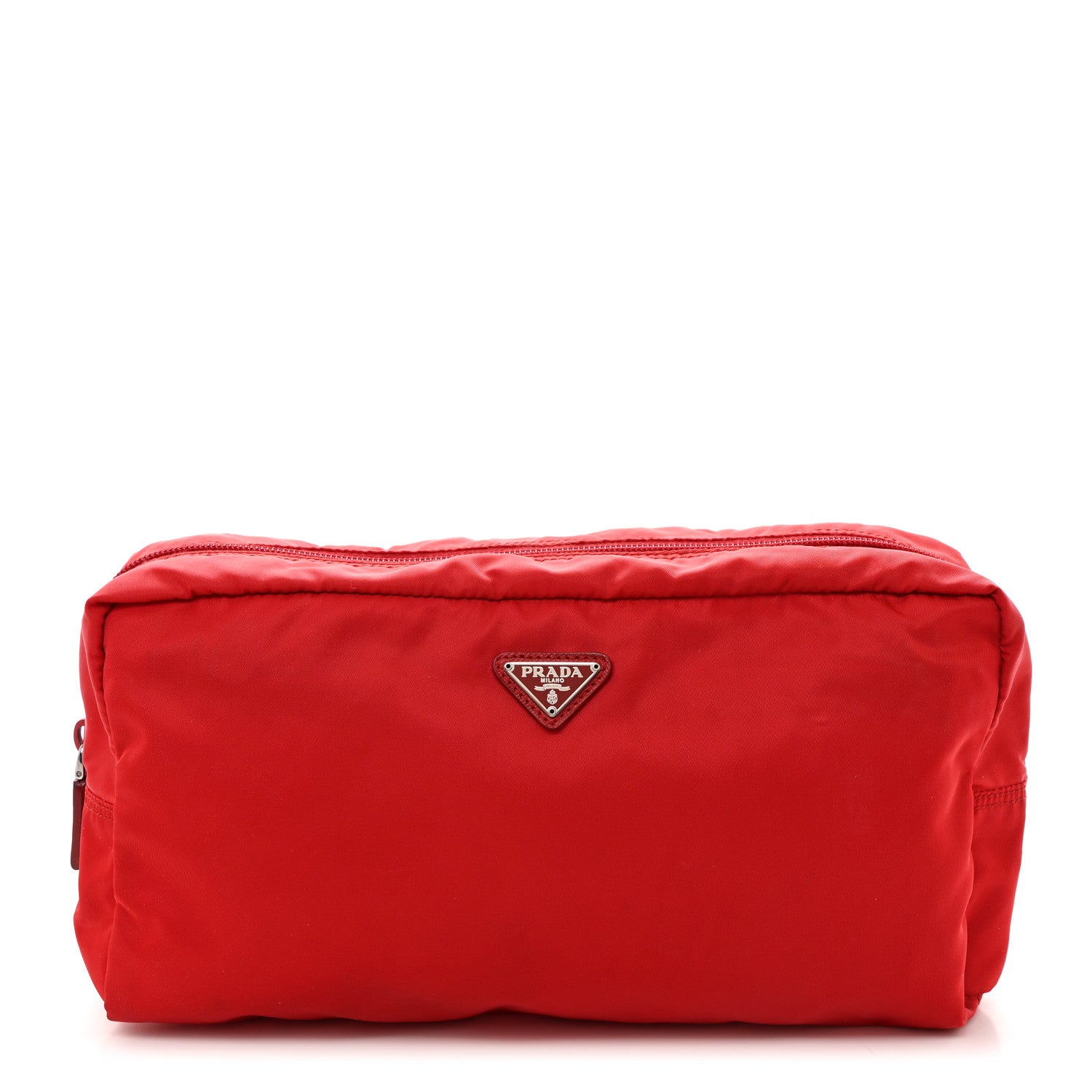 Prada Nylon Vela Cosmetic Pouch Rosso 1 of 8
