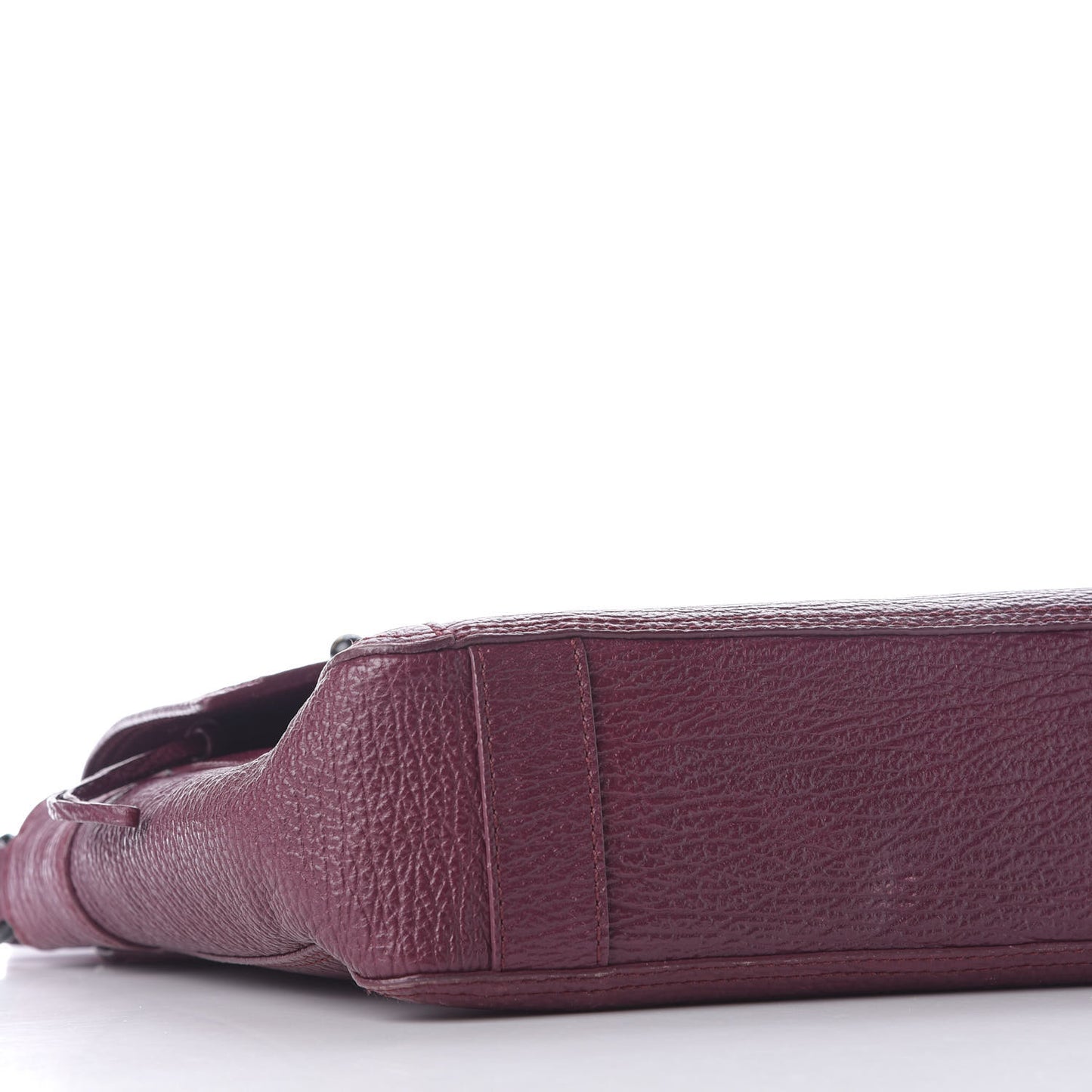 3.1 Shark Embossed Calfskin Pashli Messenger Aubergine