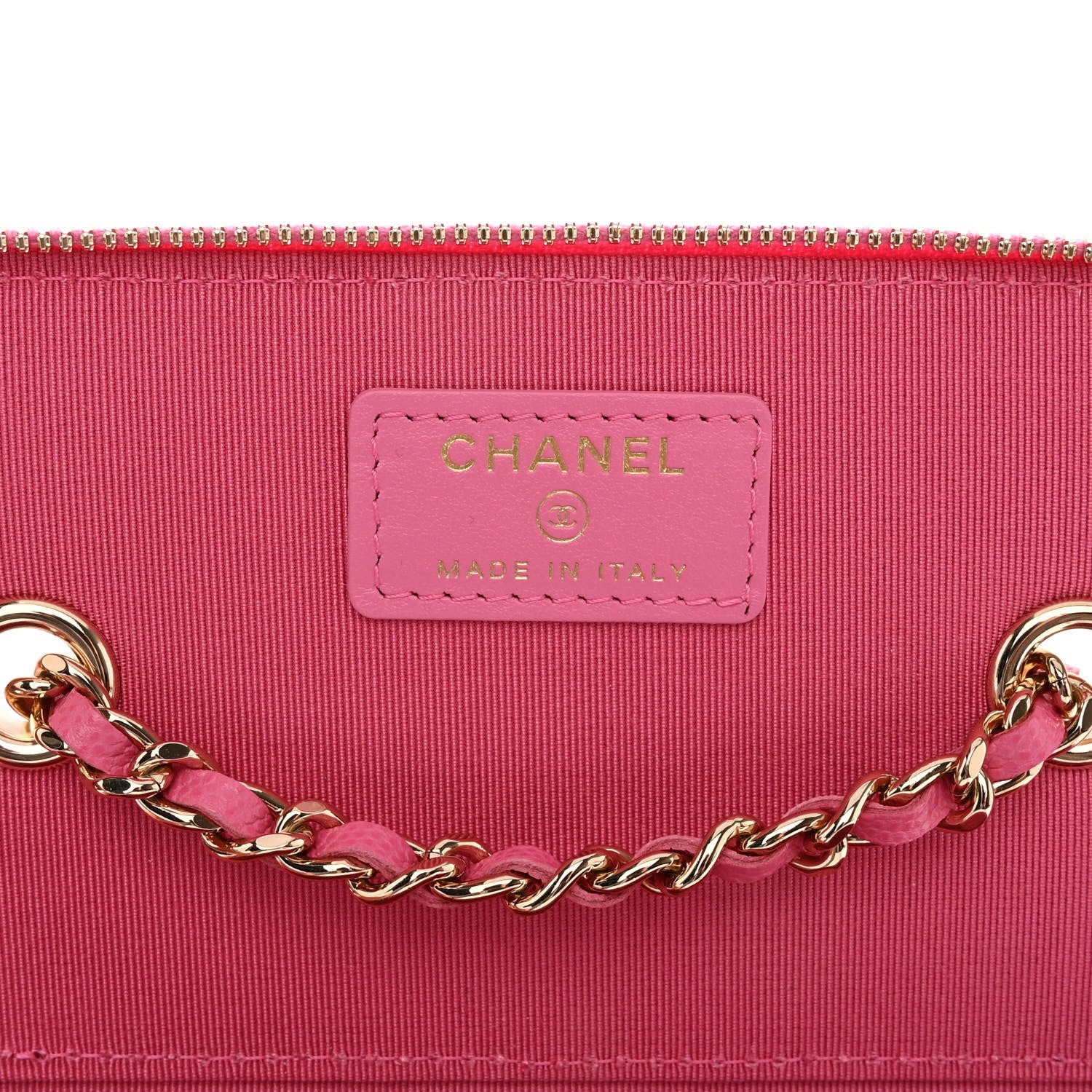 Chanel Caviar Quilted Small Vanity Case With Chain Pink 5 of 9