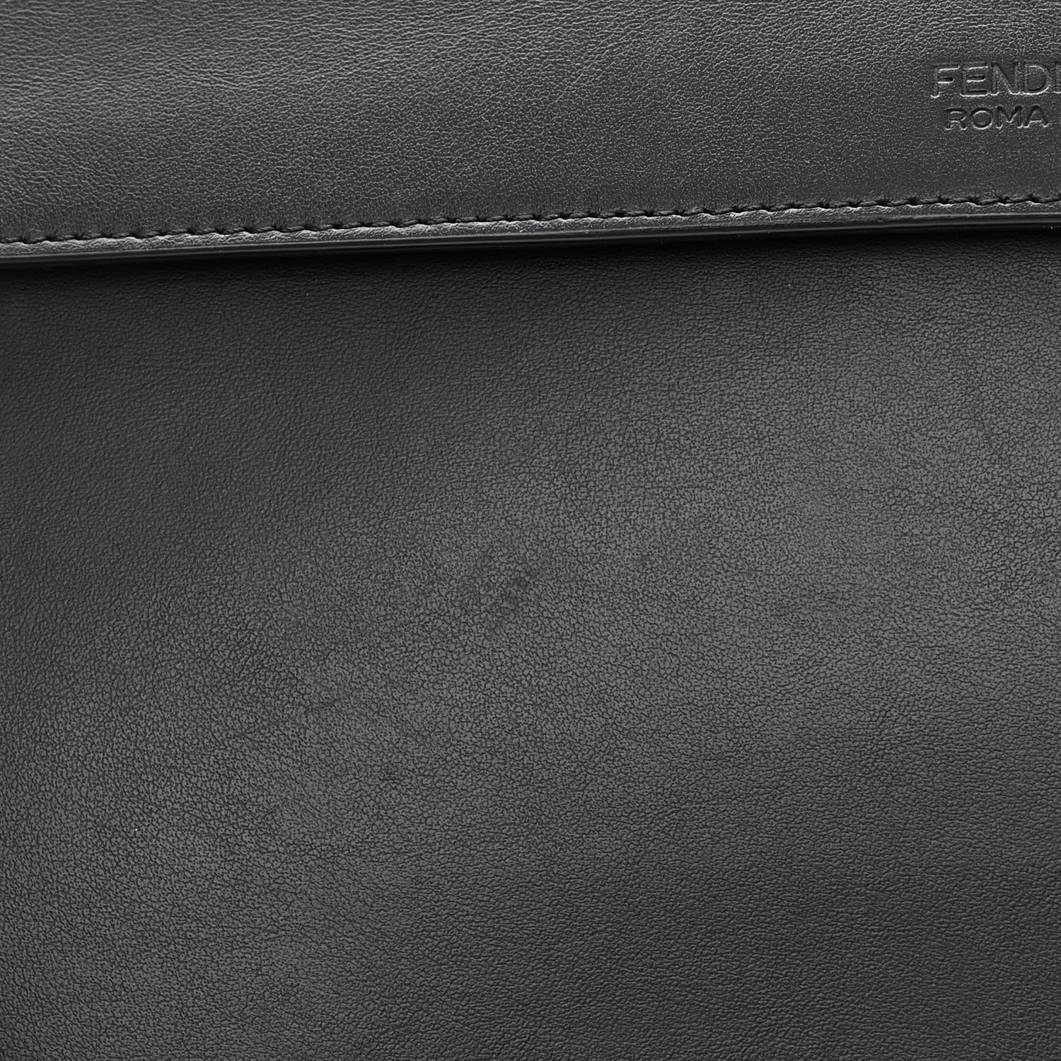 Fendi Vitello Century Opaco F is Fendi Kan I Shoulder Bag Black 16 of 16