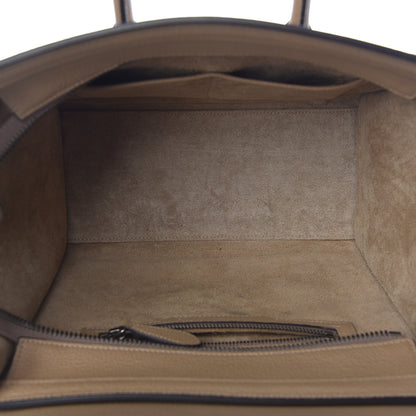 Celine Drummed Calfskin Micro Luggage Dune 7 of 9