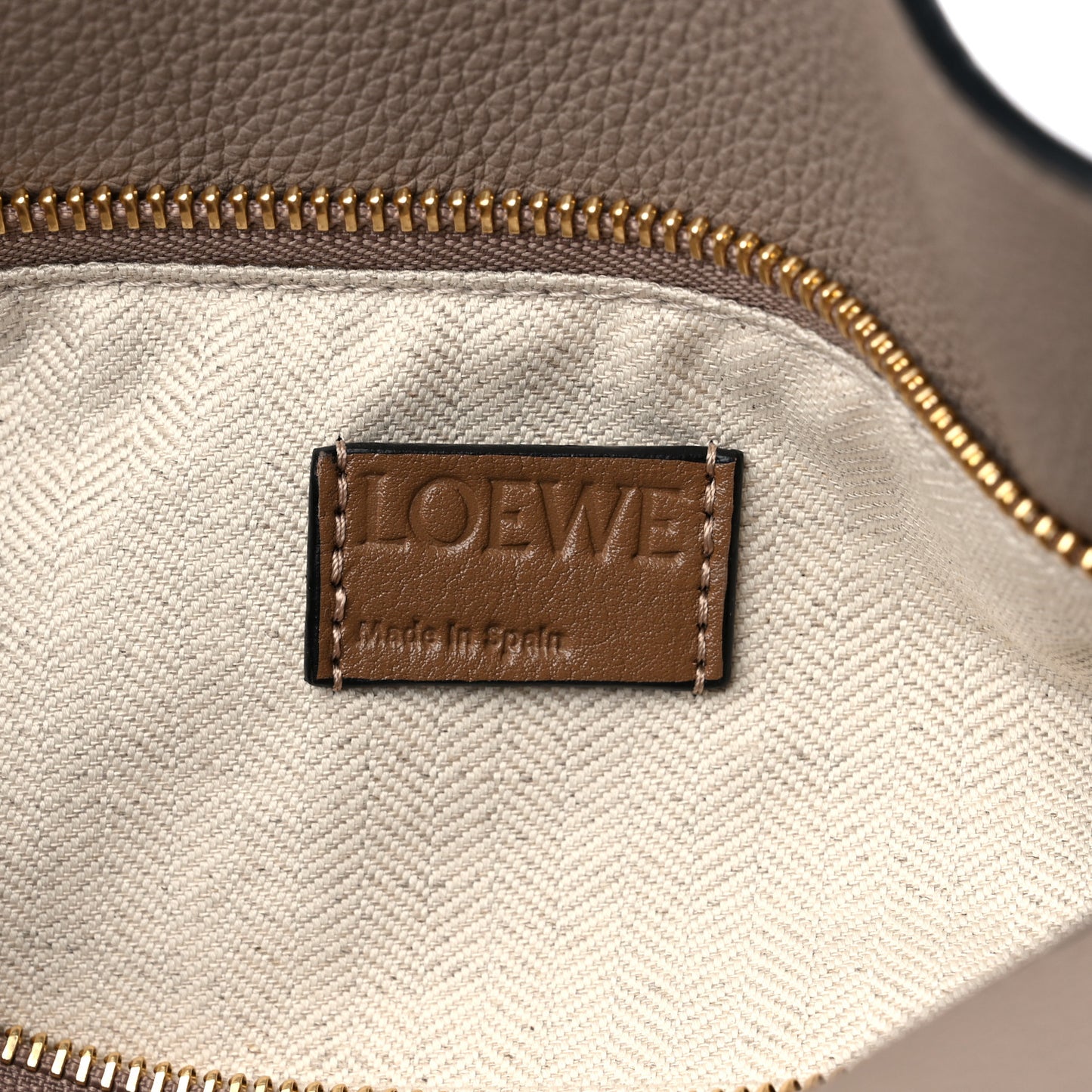 Grained Calfskin Small Puzzle Bag Sand Mink
