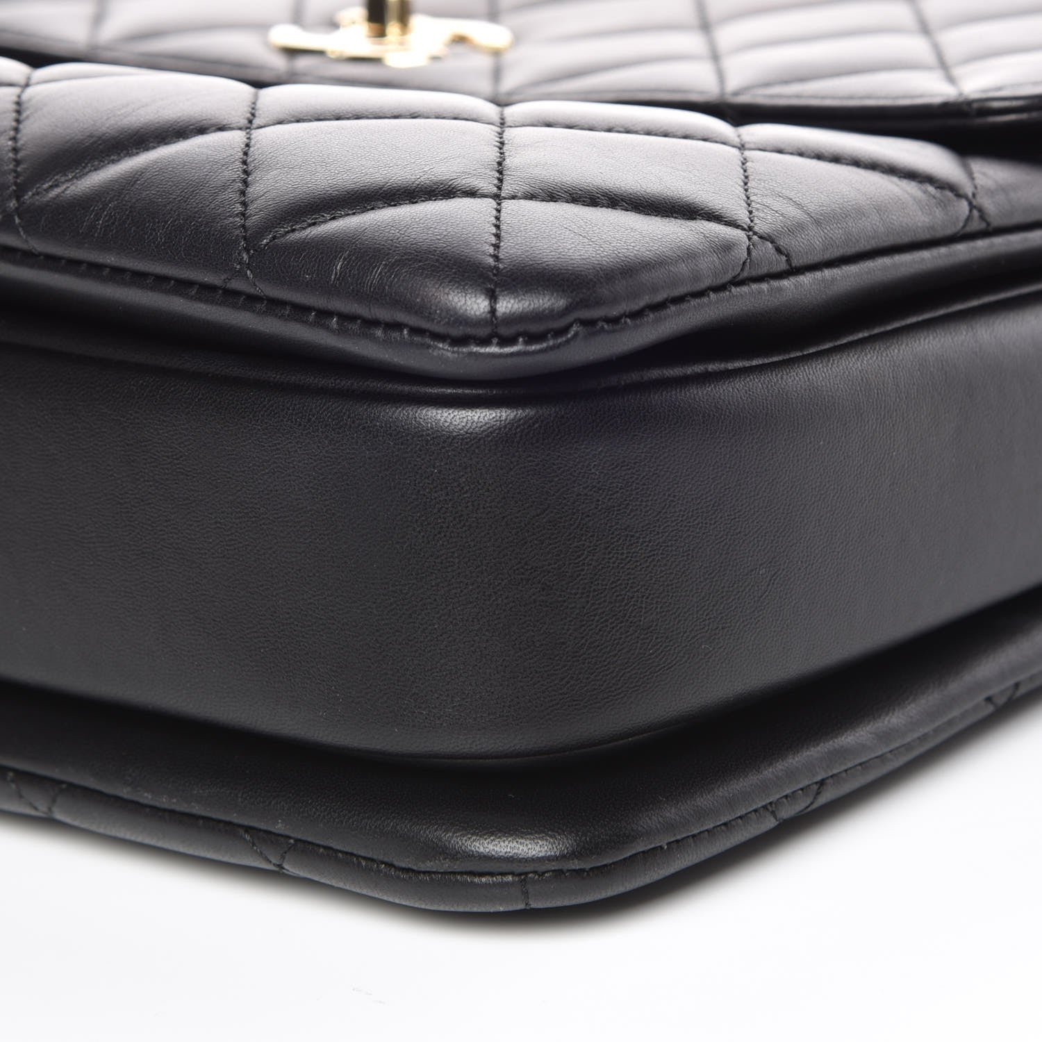 Chanel Lambskin Quilted Large Trendy CC Dual Handle Flap Bag Black 6 of 10